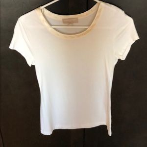 Banana republic cream tee